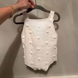 Knit Dotted Romper - NWOT